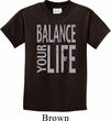 Kids Yoga Shirt Balance Your Life Tee T-Shirt