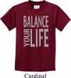 Kids Yoga Shirt Balance Your Life Tee T-Shirt