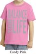 Kids Yoga Shirt Balance Your Life Toddler Tee T-Shirt