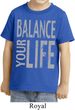 Kids Yoga Shirt Balance Your Life Toddler Tee T-Shirt