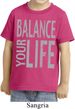 Kids Yoga Shirt Balance Your Life Toddler Tee T-Shirt