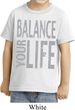 Kids Yoga Shirt Balance Your Life Toddler Tee T-Shirt