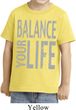 Kids Yoga Shirt Balance Your Life Toddler Tee T-Shirt