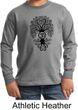 Kids Yoga Shirt Black Bodhi Tree Long Sleeve Tee T-Shirt