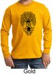 Kids Yoga Shirt Black Bodhi Tree Long Sleeve Tee T-Shirt
