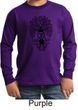 Kids Yoga Shirt Black Bodhi Tree Long Sleeve Tee T-Shirt