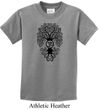 Kids Yoga Shirt Black Bodhi Tree Tee T-Shirt