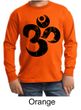 Kids Yoga Shirt Black Distressed OM Long Sleeve Tee T-Shirt
