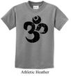 Kids Yoga Shirt Black Distressed OM Tee T-Shirt