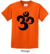 Kids Yoga Shirt Black Distressed OM Tee T-Shirt