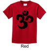Kids Yoga Shirt Black Distressed OM Tee T-Shirt