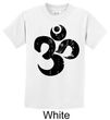 Kids Yoga Shirt Black Distressed OM Tee T-Shirt