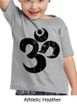 Kids Yoga Shirt Black Distressed OM Toddler Tee T-Shirt