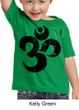 Kids Yoga Shirt Black Distressed OM Toddler Tee T-Shirt