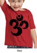 Kids Yoga Shirt Black Distressed OM Toddler Tee T-Shirt
