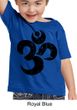 Kids Yoga Shirt Black Distressed OM Toddler Tee T-Shirt
