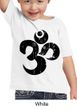 Kids Yoga Shirt Black Distressed OM Toddler Tee T-Shirt