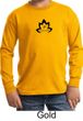 Kids Yoga Shirt Black Namaste Lotus Long Sleeve Tee T-Shirt