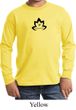 Kids Yoga Shirt Black Namaste Lotus Long Sleeve Tee T-Shirt