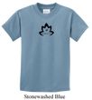 Kids Yoga Shirt Black Namaste Lotus Tee T-Shirt