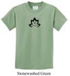 Kids Yoga Shirt Black Namaste Lotus Tee T-Shirt