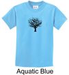 Kids Yoga Shirt Black Tree of Life Youth Tee T-Shirt
