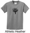 Kids Yoga Shirt Black Tree of Life Youth Tee T-Shirt