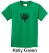 Kids Yoga Shirt Black Tree of Life Youth Tee T-Shirt