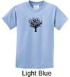 Kids Yoga Shirt Black Tree of Life Youth Tee T-Shirt