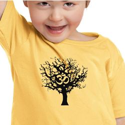 Kids Yoga Shirt Black Tree of Life Toddler Tee Shirt
