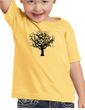 Kids Yoga Shirt Black Tree of Life Toddler Tee Shirt