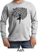 Kids Yoga Shirt Black Tree Pose Long Sleeve Tee
