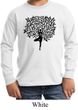 Kids Yoga Shirt Black Tree Pose Long Sleeve Tee