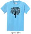 Kids Yoga Shirt Black Tree Pose Tee T-Shirt