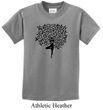 Kids Yoga Shirt Black Tree Pose Tee T-Shirt