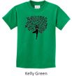 Kids Yoga Shirt Black Tree Pose Tee T-Shirt