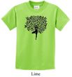 Kids Yoga Shirt Black Tree Pose Tee T-Shirt