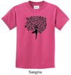 Kids Yoga Shirt Black Tree Pose Tee T-Shirt