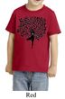 Kids Yoga Shirt Black Tree Pose Toddler Tee T-Shirt
