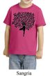 Kids Yoga Shirt Black Tree Pose Toddler Tee T-Shirt