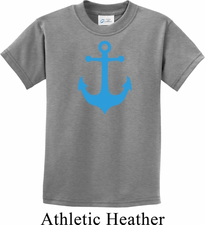 Kids Yoga Shirt Blue Anchor Tee T-Shirt