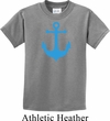Kids Yoga Shirt Blue Anchor Tee T-Shirt