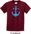 Kids Yoga Shirt Blue Anchor Tee T-Shirt