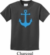 Kids Yoga Shirt Blue Anchor Tee T-Shirt