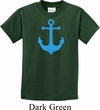Kids Yoga Shirt Blue Anchor Tee T-Shirt