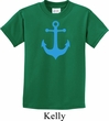 Kids Yoga Shirt Blue Anchor Tee T-Shirt