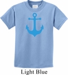 Kids Yoga Shirt Blue Anchor Tee T-Shirt