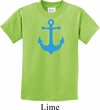 Kids Yoga Shirt Blue Anchor Tee T-Shirt