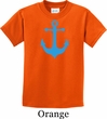 Kids Yoga Shirt Blue Anchor Tee T-Shirt