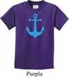 Kids Yoga Shirt Blue Anchor Tee T-Shirt